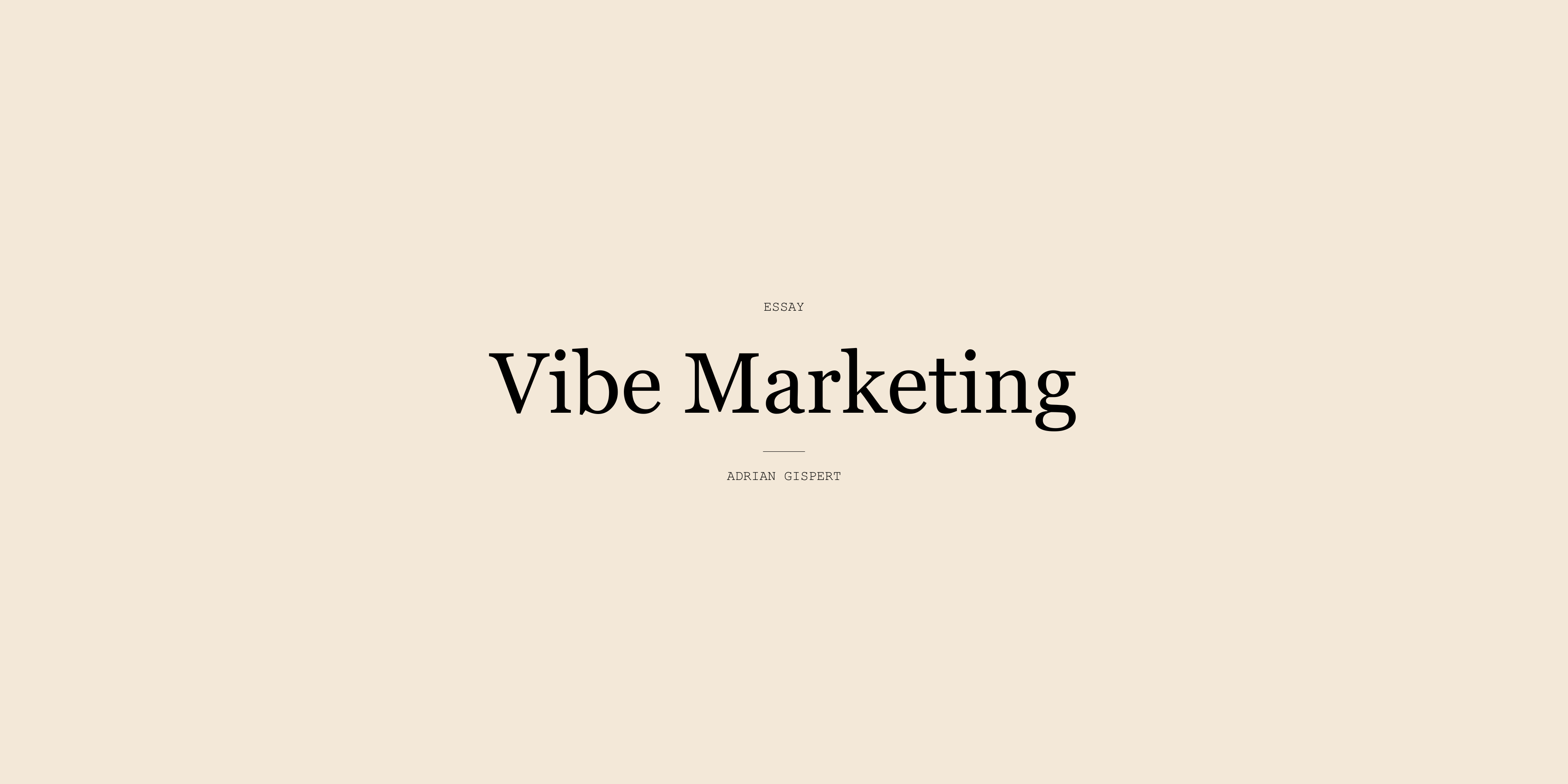 Vibe Marketing